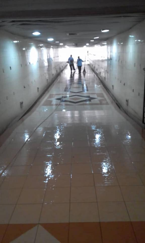 Sekitar Kerja - Kerja Pembersihan di Terowong KTM