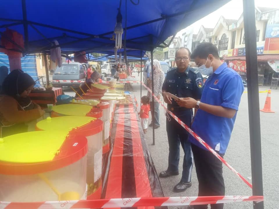 pemantauan & pematuhan SOP  pasar malam 