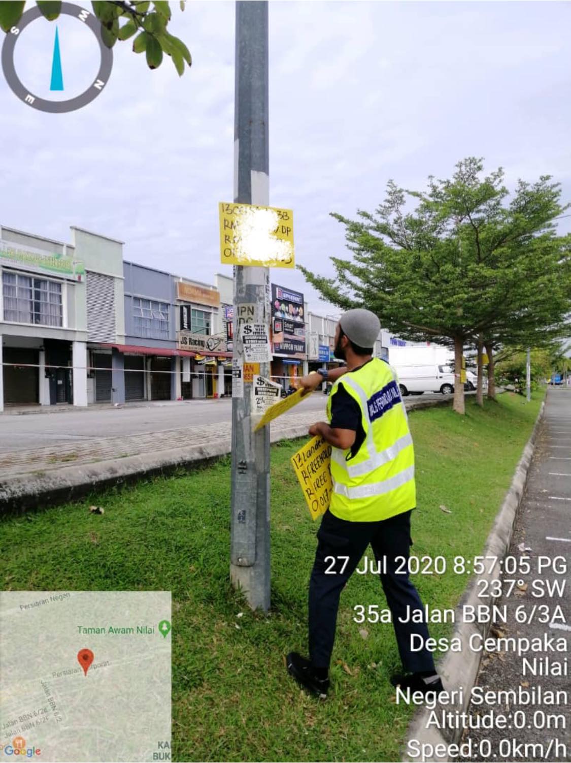 PEMANTAUAN POSTER BUNTING BANNER HARAM & TAMAT TEMPOH