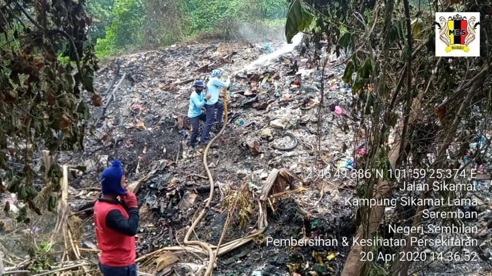 PEMADAMAN KEBAKARAN TAPAK PELUPUSAN SAMPAH LAMA