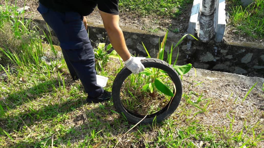 KERJA-KERJA LARVACIDING DAN SOURCE REDUCTION 
