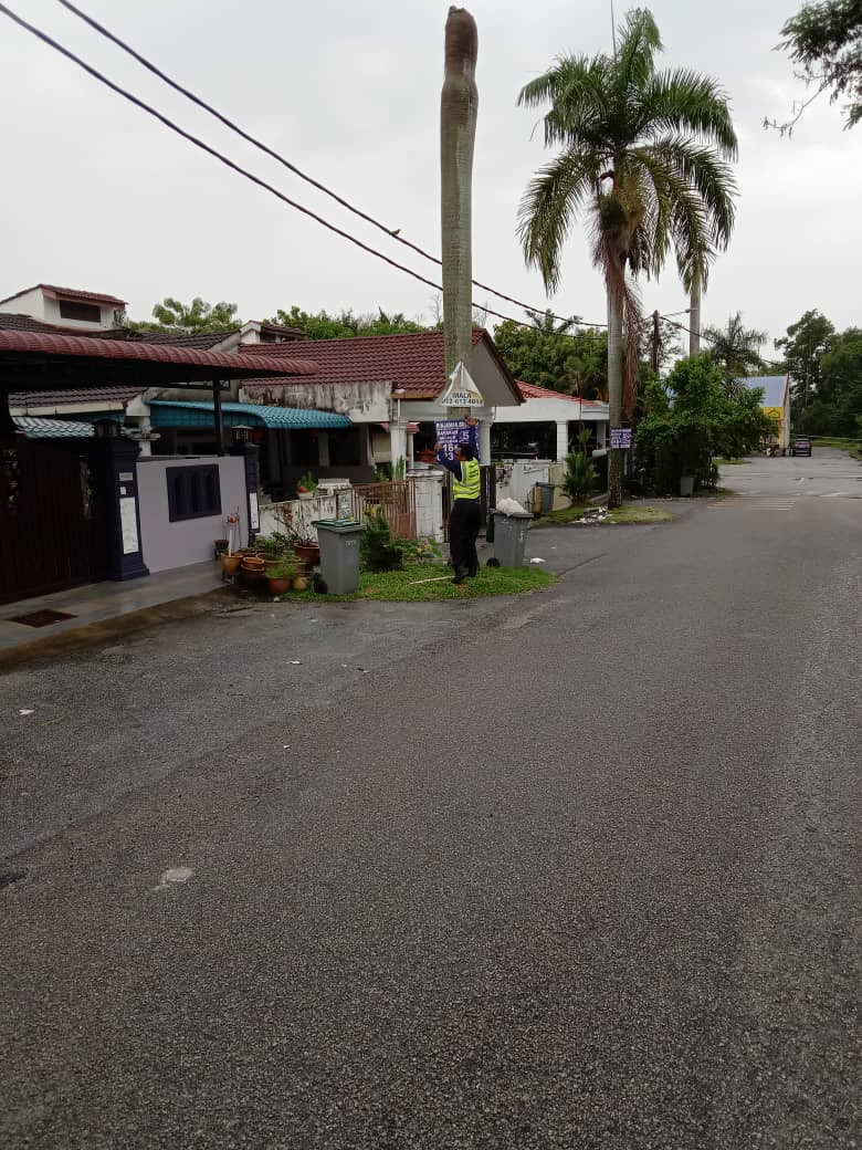 KERJA-KERJA MENURUNKAN POSTER, BUNTING, BANNER HARAM & TAMAT TEMPOH