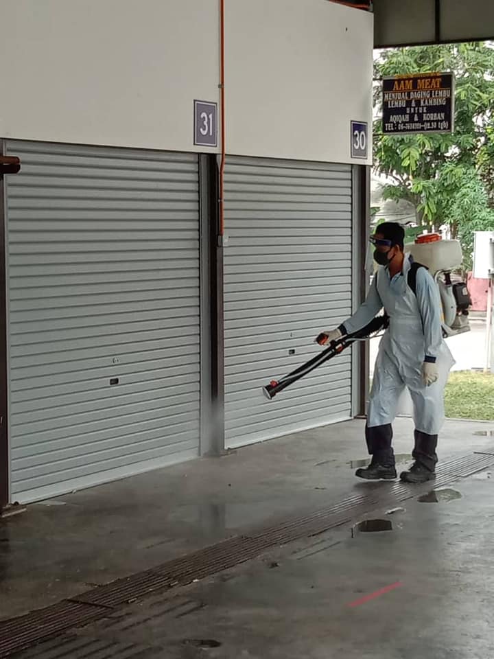 PEMBERSIHAN DAN SEMBURAN NYAHKUMAN (DISINFEKSI) KAWALAN NOVEL CORONAVIRUS COVID -19 