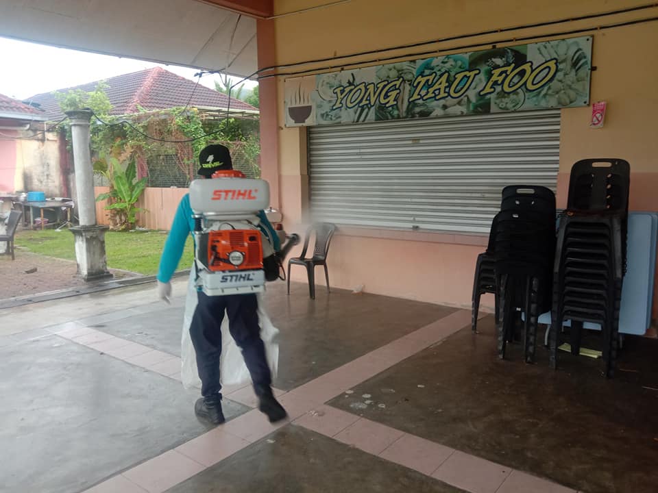 PEMBERSIHAN DAN SEMBURAN NYAHKUMAN (DISINFEKSI) KAWALAN NOVEL CORONAVIRUS COVID -19