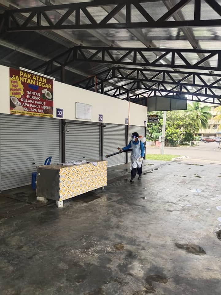 PEMBERSIHAN DAN SEMBURAN NYAHKUMAN (DISINFEKSI) KAWALAN NOVEL CORONAVIRUS COVID -19