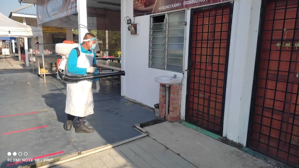  PEMBERSIHAN DAN SEMBURAN NYAHKUMAN (DISINFEKSI) KAWALAN NOVEL CORONAVIRUS COVID -19