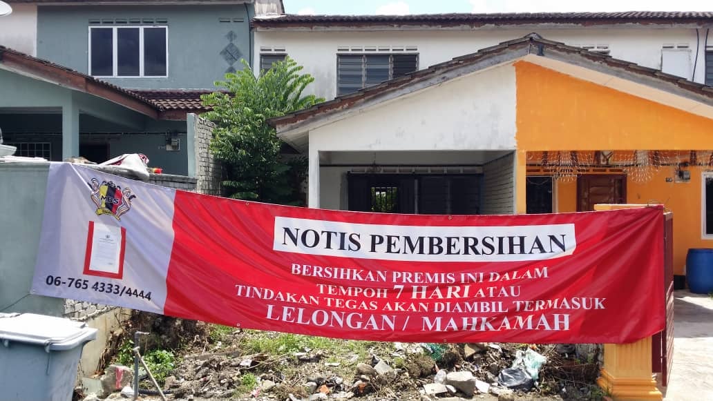 ADUAN AWAM RUMAH KOSONG  TANAH KOSONG  SEMAK SAMUN