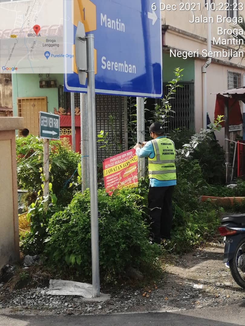  MEMBUKA PAPAN IKLAN/BUNTING/BANNER HARAM
