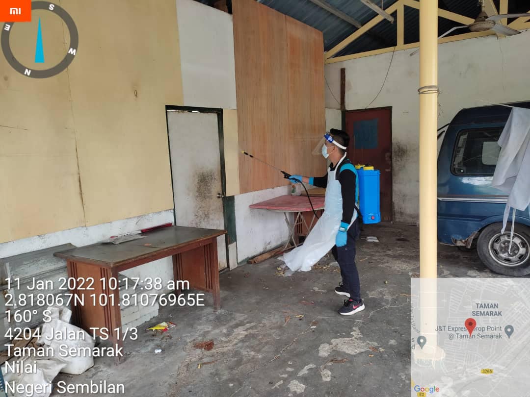 PEMBERSIHAN DAN SEMBURAN NYAHKUMAN (DISINFEKSI) KAWALAN NOVEL CORONAVIRUS COVID -19