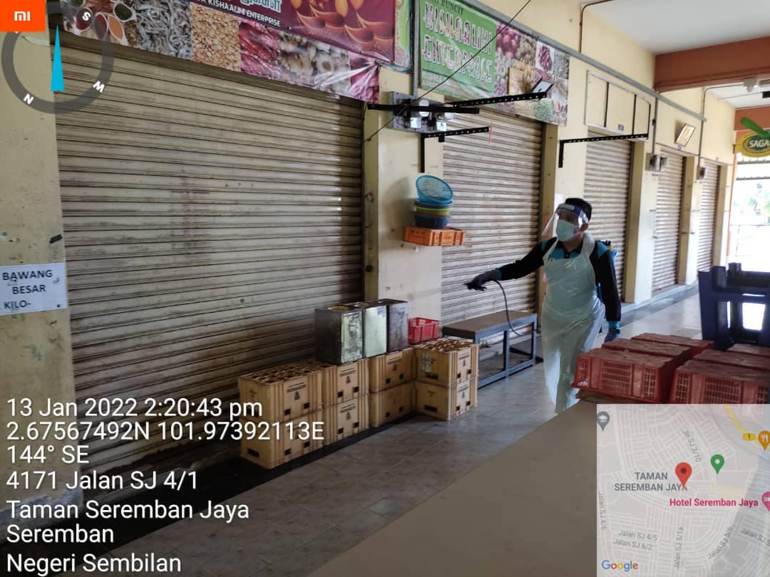 PEMBERSIHAN DAN SEMBURAN NYAHKUMAN (DISINFEKSI) KAWALAN NOVEL CORONAVIRUS COVID -19