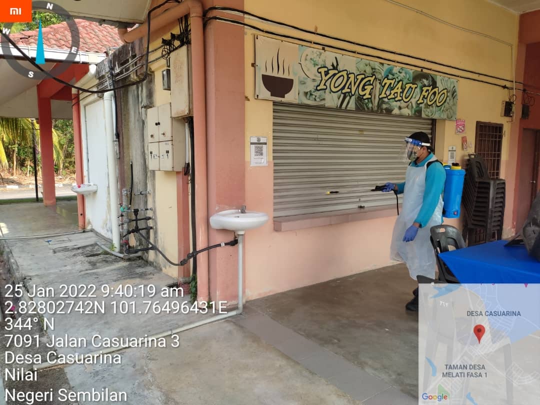 PEMBERSIHAN DAN SEMBURAN NYAHKUMAN (DISINFEKSI) KAWALAN NOVEL CORONAVIRUS COVID -19