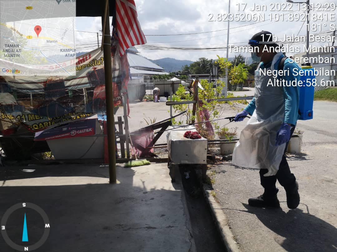 PEMBERSIHAN DAN SEMBURAN NYAHKUMAN (DISINFEKSI) KAWALAN NOVEL CORONAVIRUS COVID -19