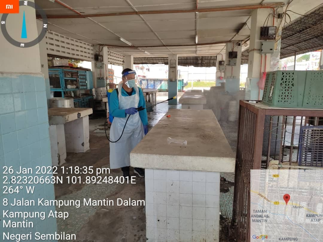 PEMBERSIHAN DAN SEMBURAN NYAHKUMAN (DISINFEKSI) KAWALAN NOVEL CORONAVIRUS COVID -19