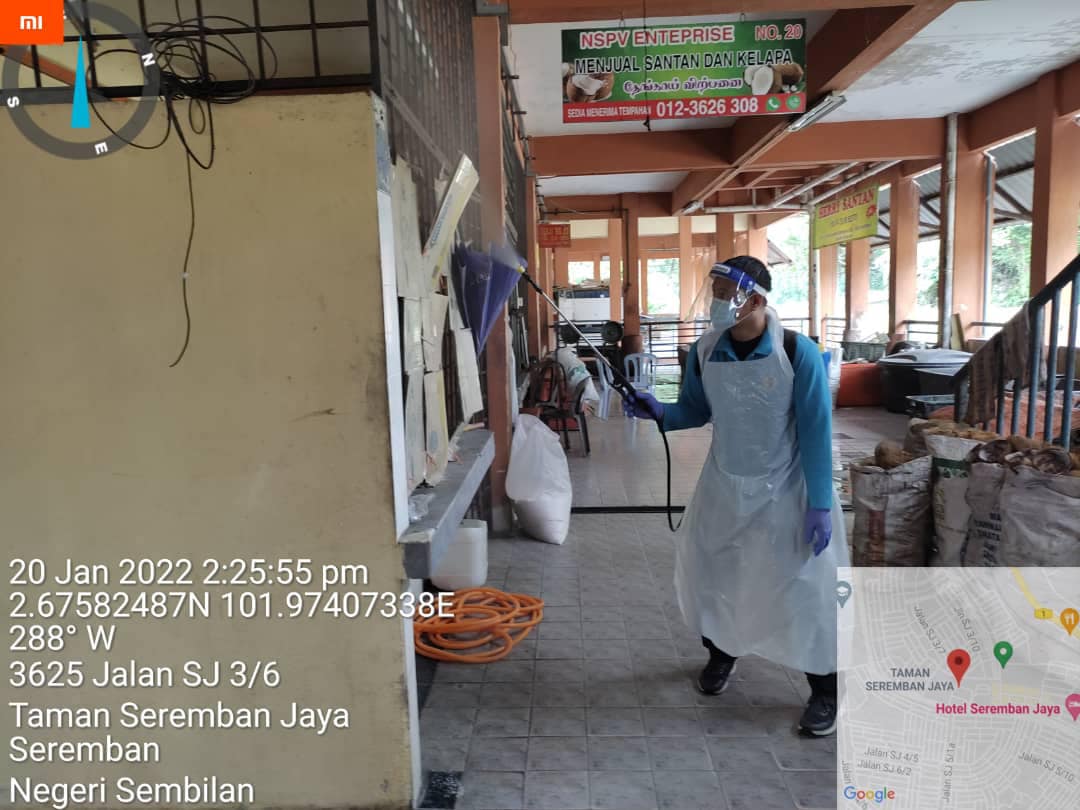 PEMBERSIHAN DAN SEMBURAN NYAHKUMAN (DISINFEKSI) KAWALAN NOVEL CORONAVIRUS COVID -19
