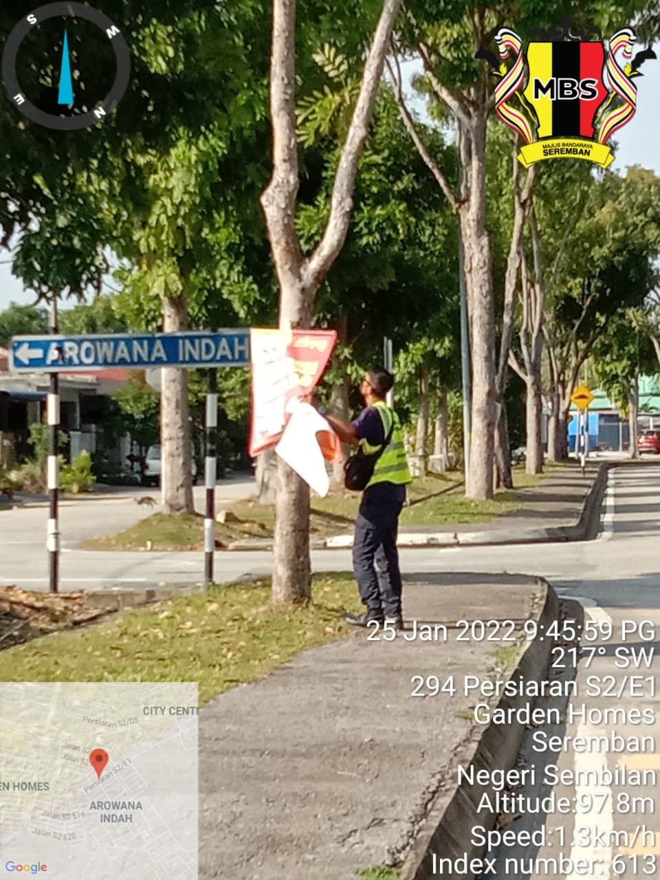 LAPORAN KERJA-KERJA MEMBUKA PAPAN IKLANBANTINGBANNER HARAM