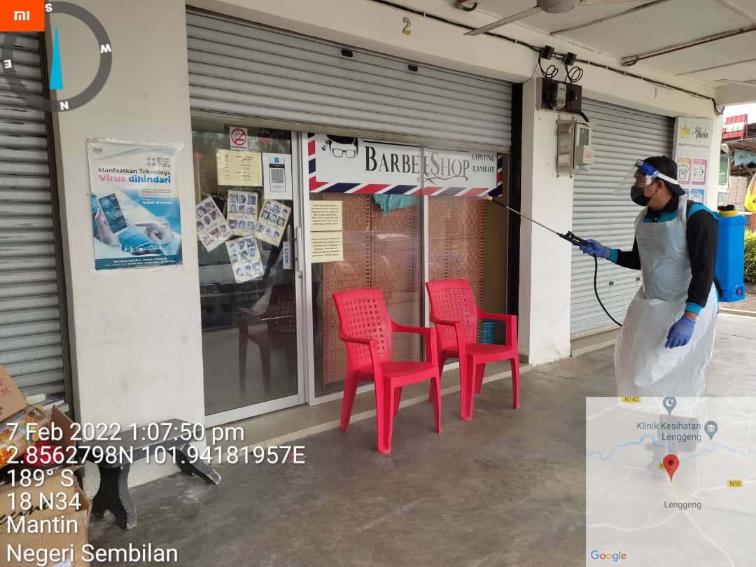 PEMBERSIHAN DAN SEMBURAN NYAHKUMAN (DISINFEKSI) KAWALAN NOVEL CORONAVIRUS COVID -19