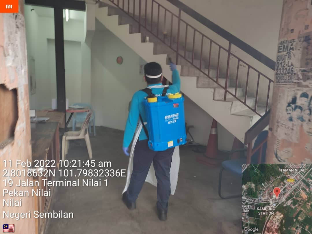 PEMBERSIHAN DAN SEMBURAN NYAHKUMAN (DISINFEKSI) KAWALAN NOVEL CORONAVIRUS COVID -19