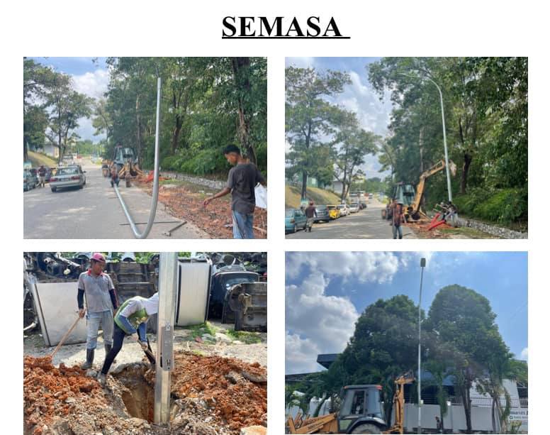 KERJA-KERJA MEMBEKAL DAN MEMASANG SISTEM LAMPU JALAN DI KAWASAN PERINDUSTRIAN RINGAN SRI SENAWANG (FASA 2)