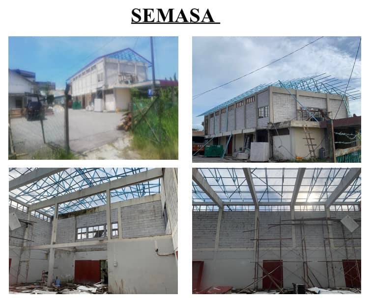 KERJA-KERJA MEMBAIKPULIH DEWAN SERBAGUNA DI PEKAN NILAI, MAJLIS BANDARAYA SEREMBAN