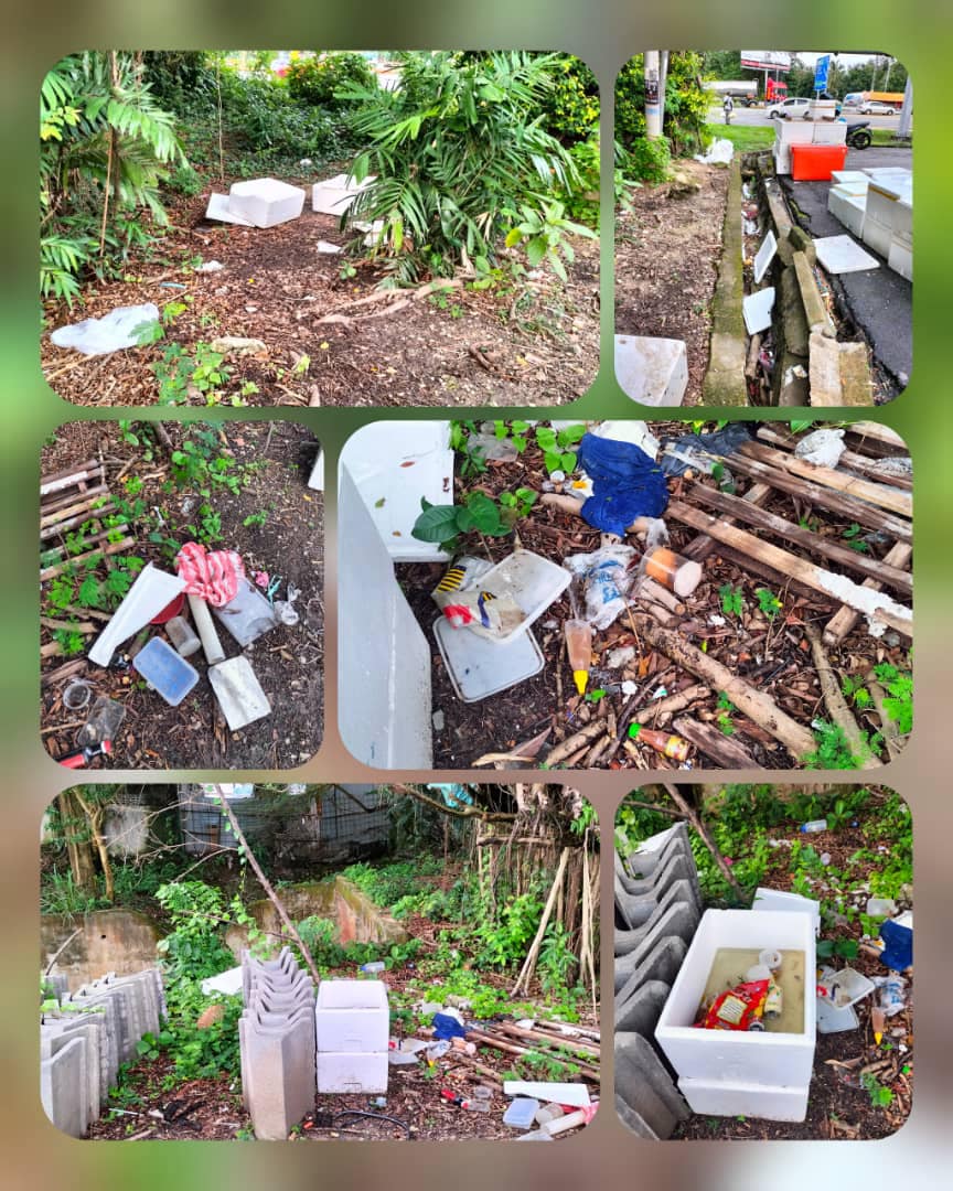 SAMPAH HARAM DI LAMPU ISYARAT TAMAN MOKSUM, RASAH