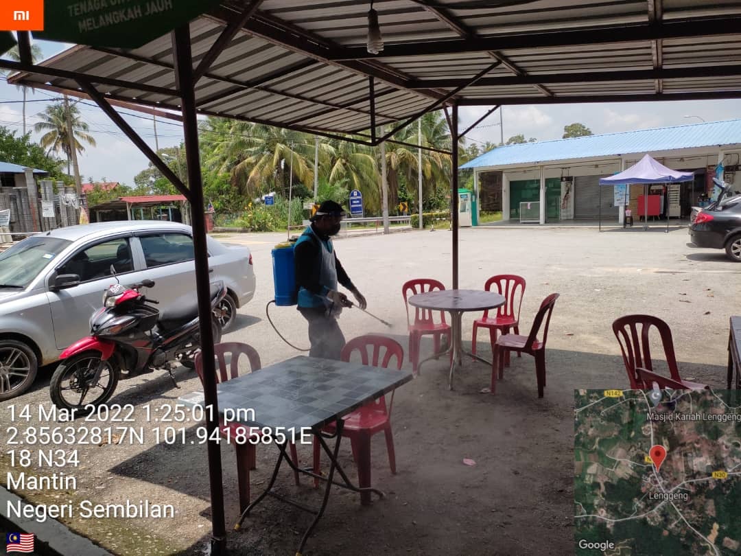 PEMBERSIHAN DAN SEMBURAN NYAHKUMAN (DISINFEKSI) KAWALAN NOVEL CORONAVIRUS COVID -19