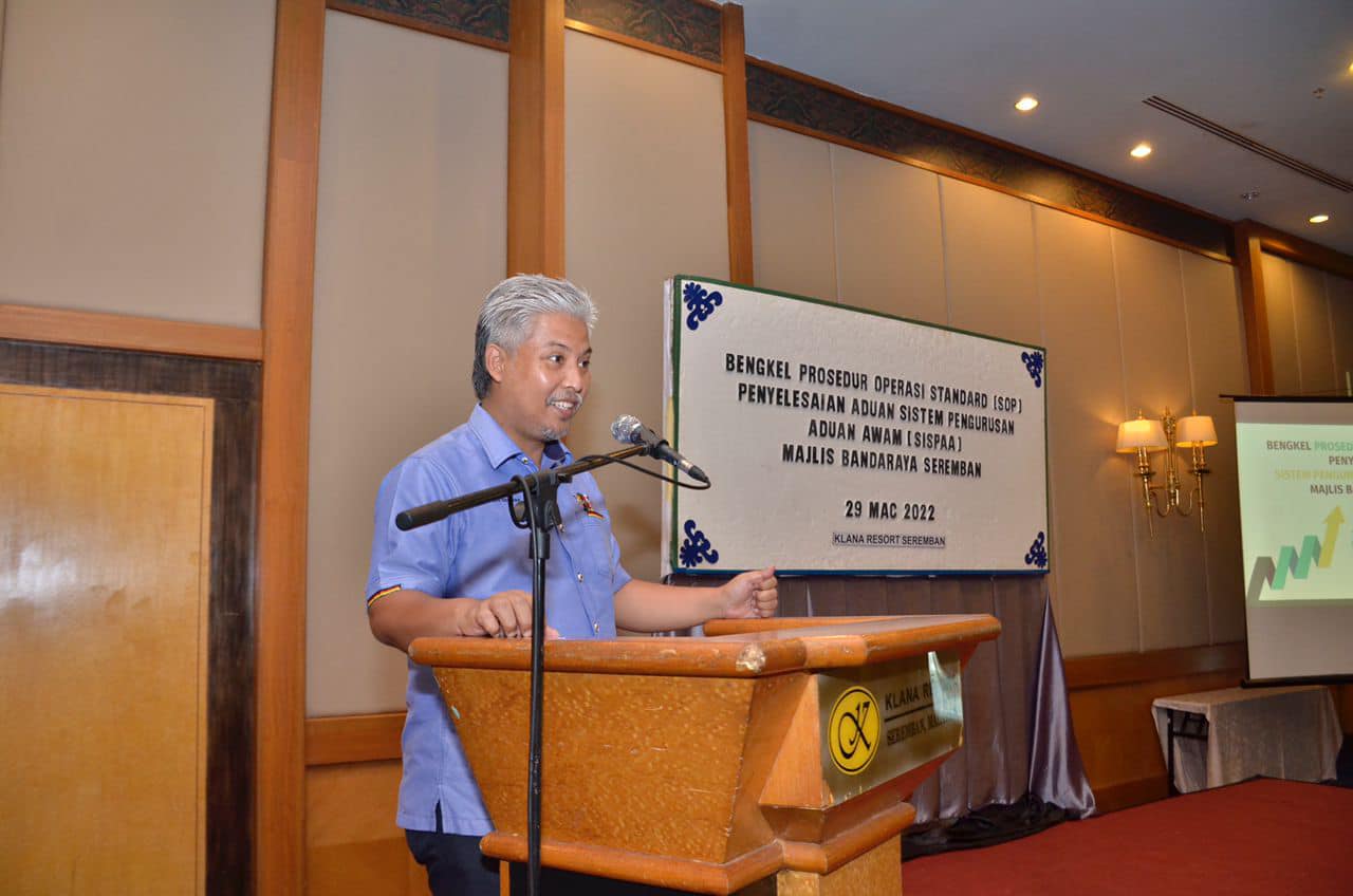 Bengkel Prosedur Operasi Standard (SOP) Penyelesaian Aduan Sistem Pengurusan Aduan Awam (SISPAA) Majlis Bandaraya Seremban