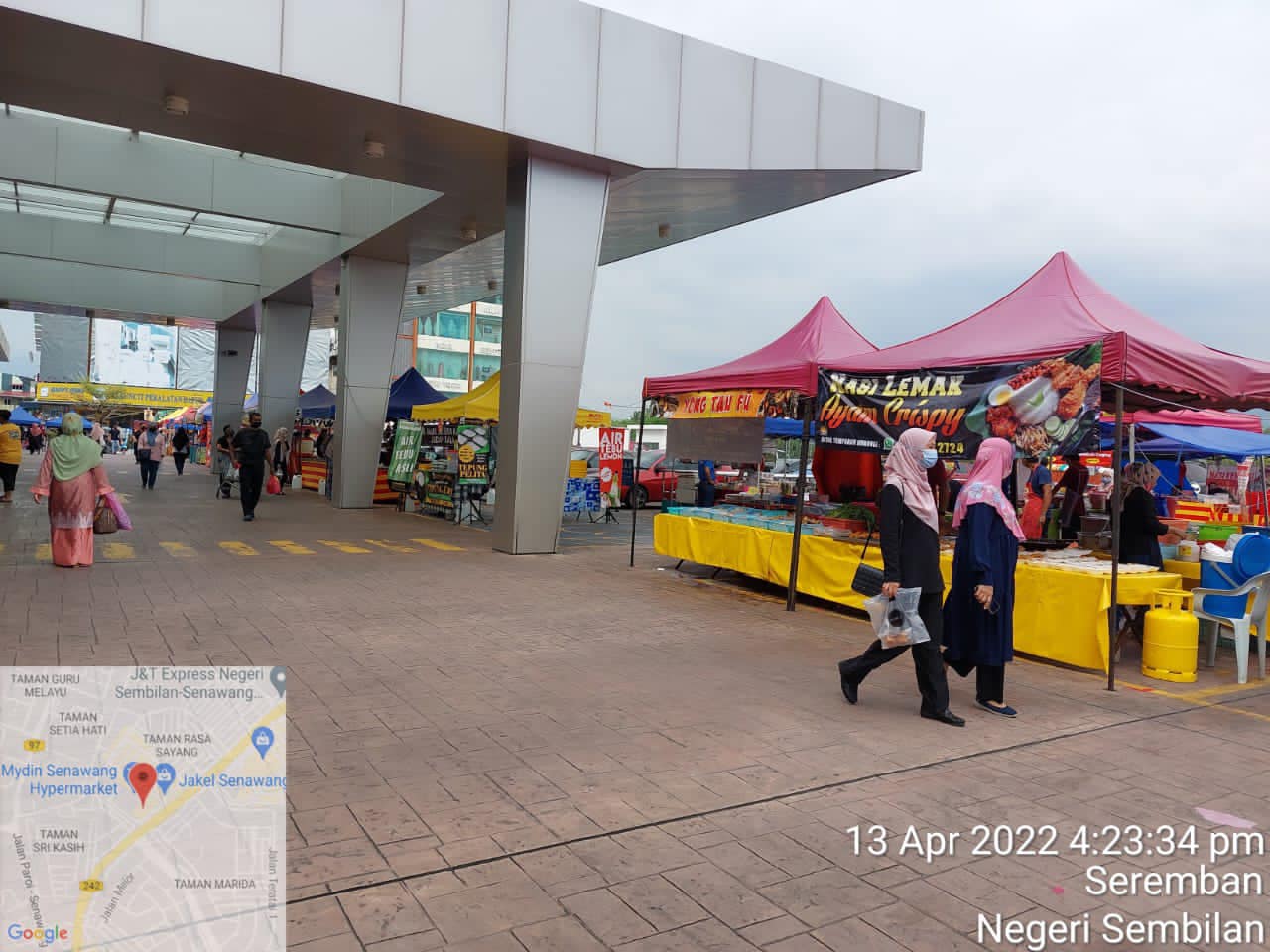 TEMPAT LETAK KERETA MYDIN SENAWANG