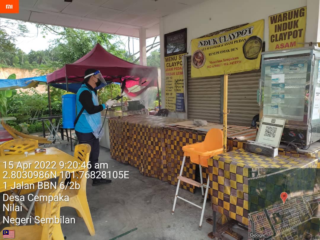 PEMBERSIHAN DAN SEMBURAN NYAHKUMAN (DISINFEKSI) KAWALAN NOVEL CORONAVIRUS COVID -19