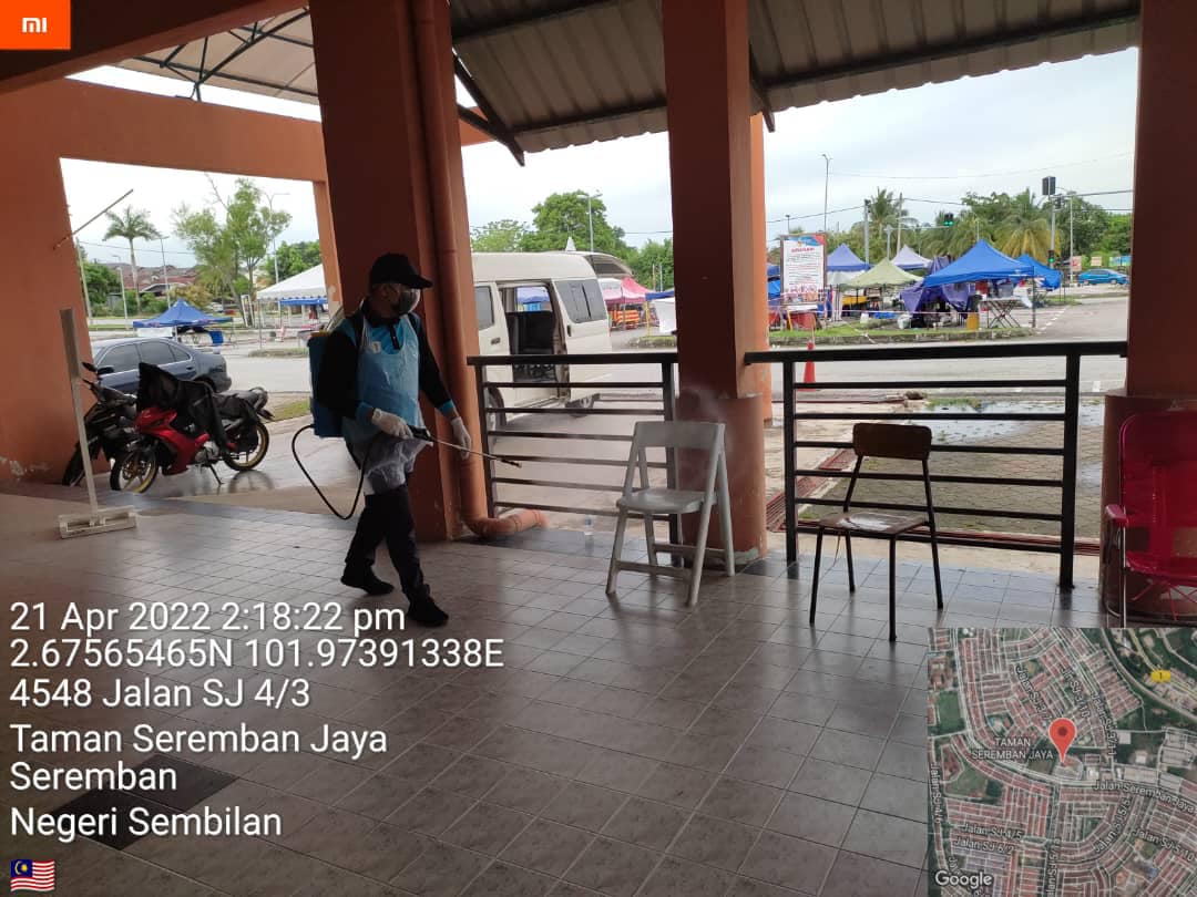  PEMBERSIHAN DAN SEMBURAN NYAHKUMAN (DISINFEKSI) KAWALAN NOVEL CORONAVIRUS COVID -19 