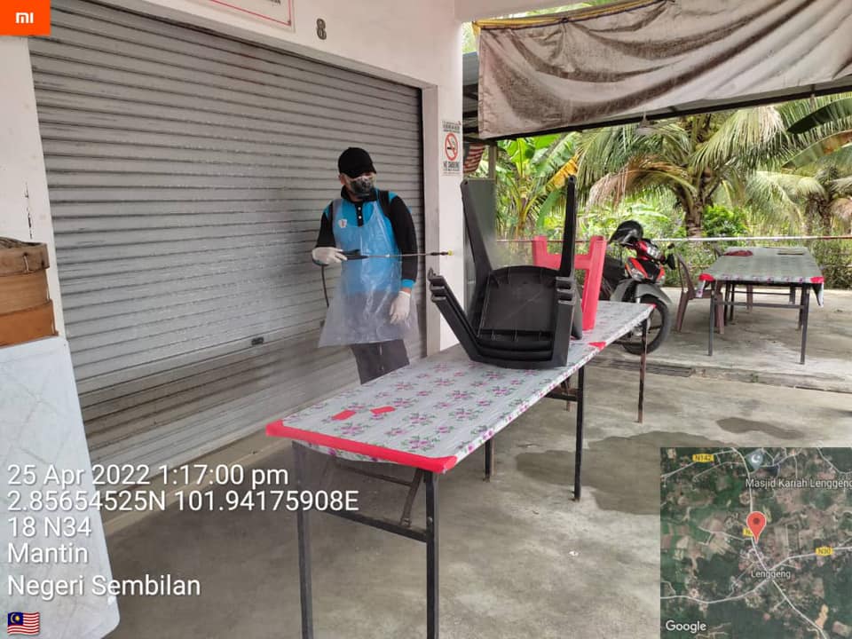 PEMBERSIHAN DAN SEMBURAN NYAHKUMAN (DISINFEKSI) KAWALAN NOVEL CORONAVIRUS COVID -19