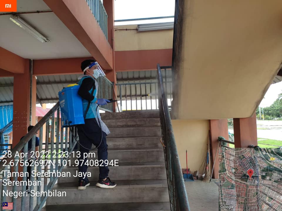 PEMBERSIHAN DAN SEMBURAN NYAHKUMAN (DISINFEKSI) KAWALAN NOVEL CORONAVIRUS COVID -19