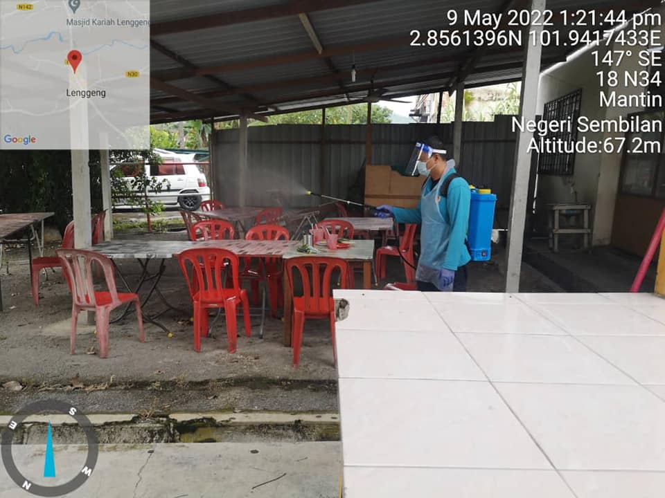 PEMBERSIHAN DAN SEMBURAN NYAHKUMAN (DISINFEKSI) KAWALAN NOVEL CORONAVIRUS COVID -19