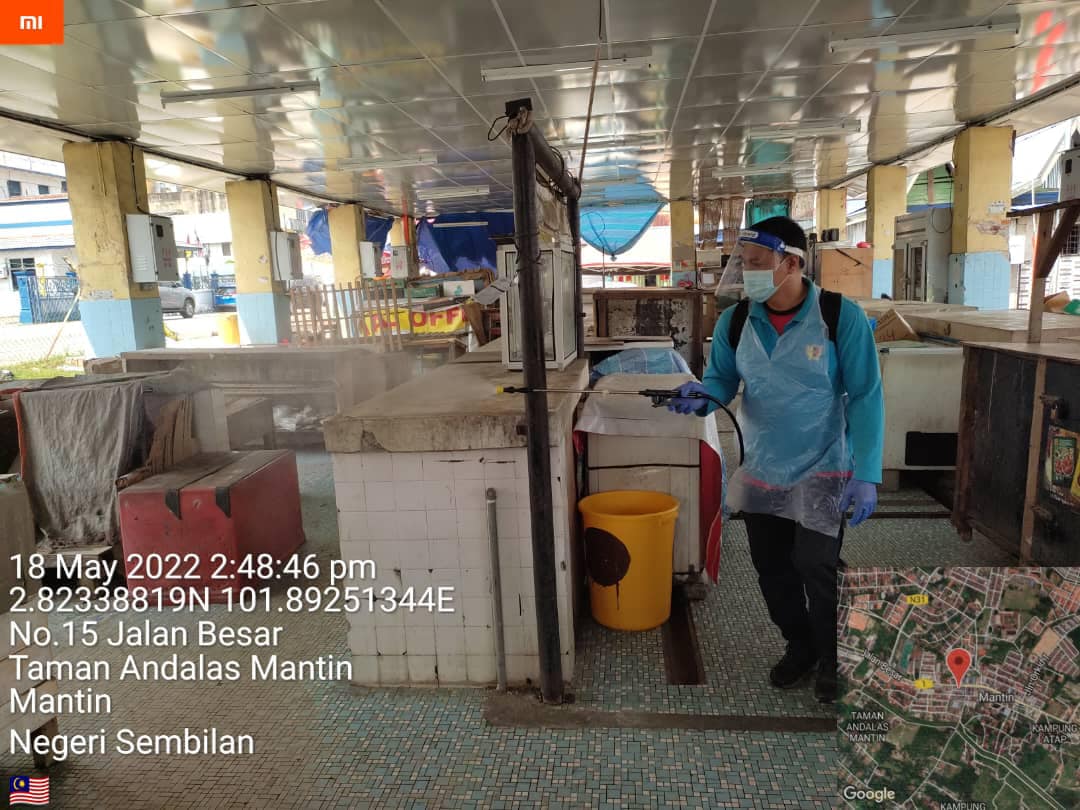 PEMBERSIHAN DAN SEMBURAN NYAHKUMAN (DISINFEKSI) KAWALAN NOVEL CORONAVIRUS COVID -19