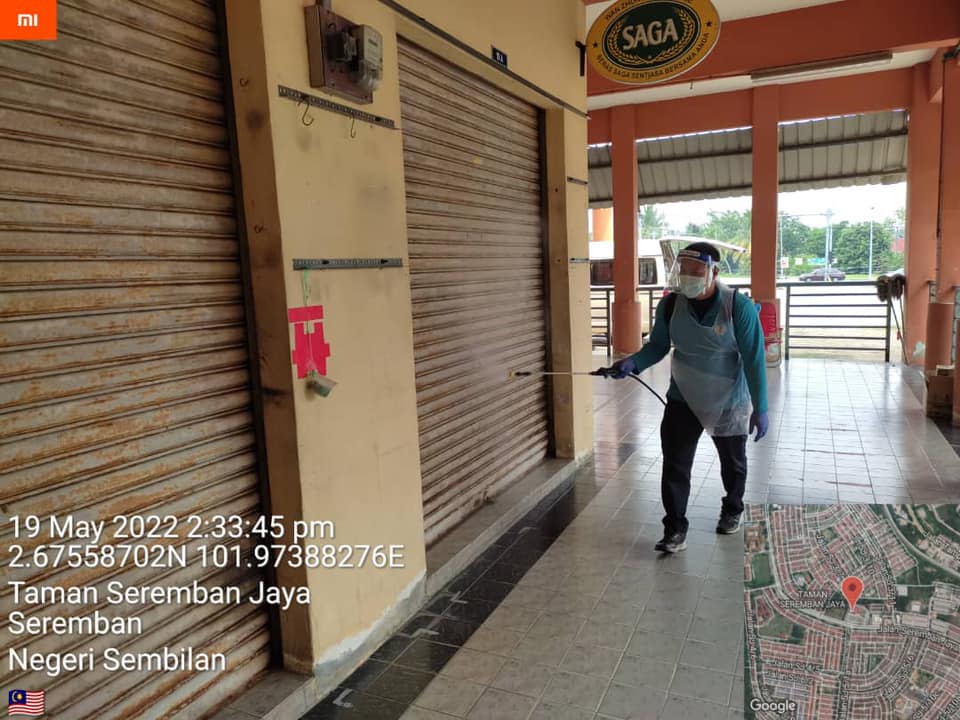 PEMBERSIHAN DAN SEMBURAN NYAHKUMAN (DISINFEKSI) KAWALAN NOVEL CORONAVIRUS COVID -19