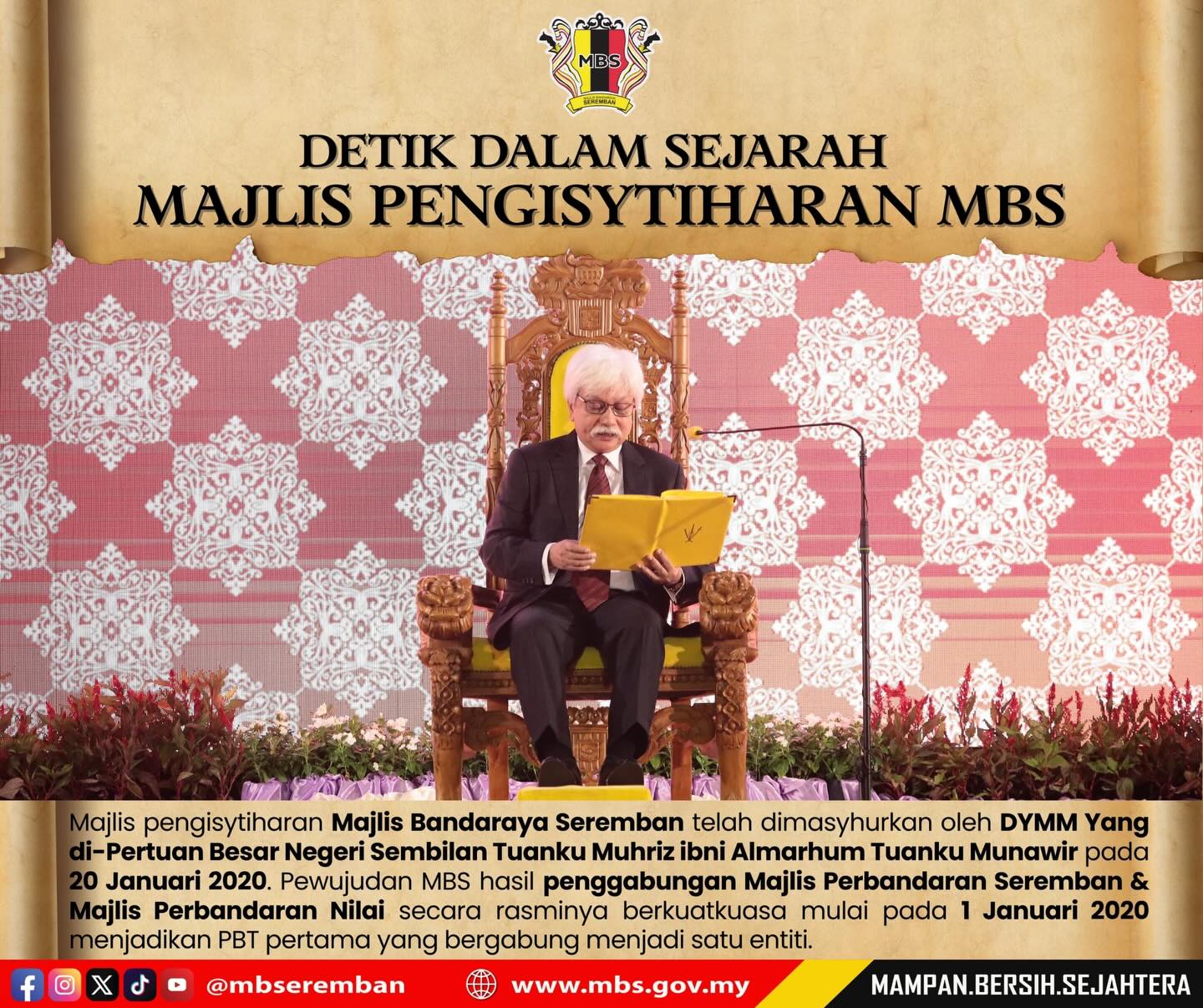 DETIK DALAM SEJARAH : MAJLIS PENGISYTIHARAN MBS