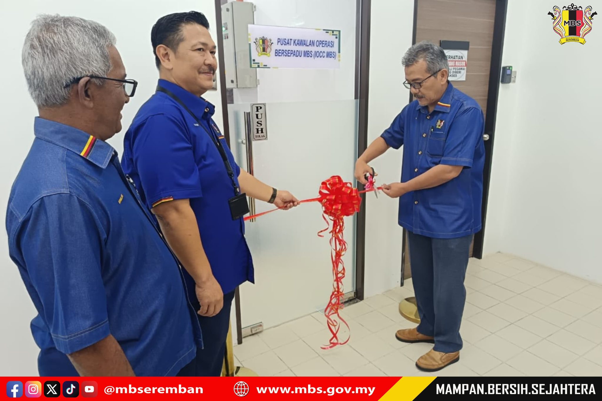 PERASMIAN PUSAT KAWALAN OPERASI BERSEPADU SEREMBAN (SEREMBAN IOCC)