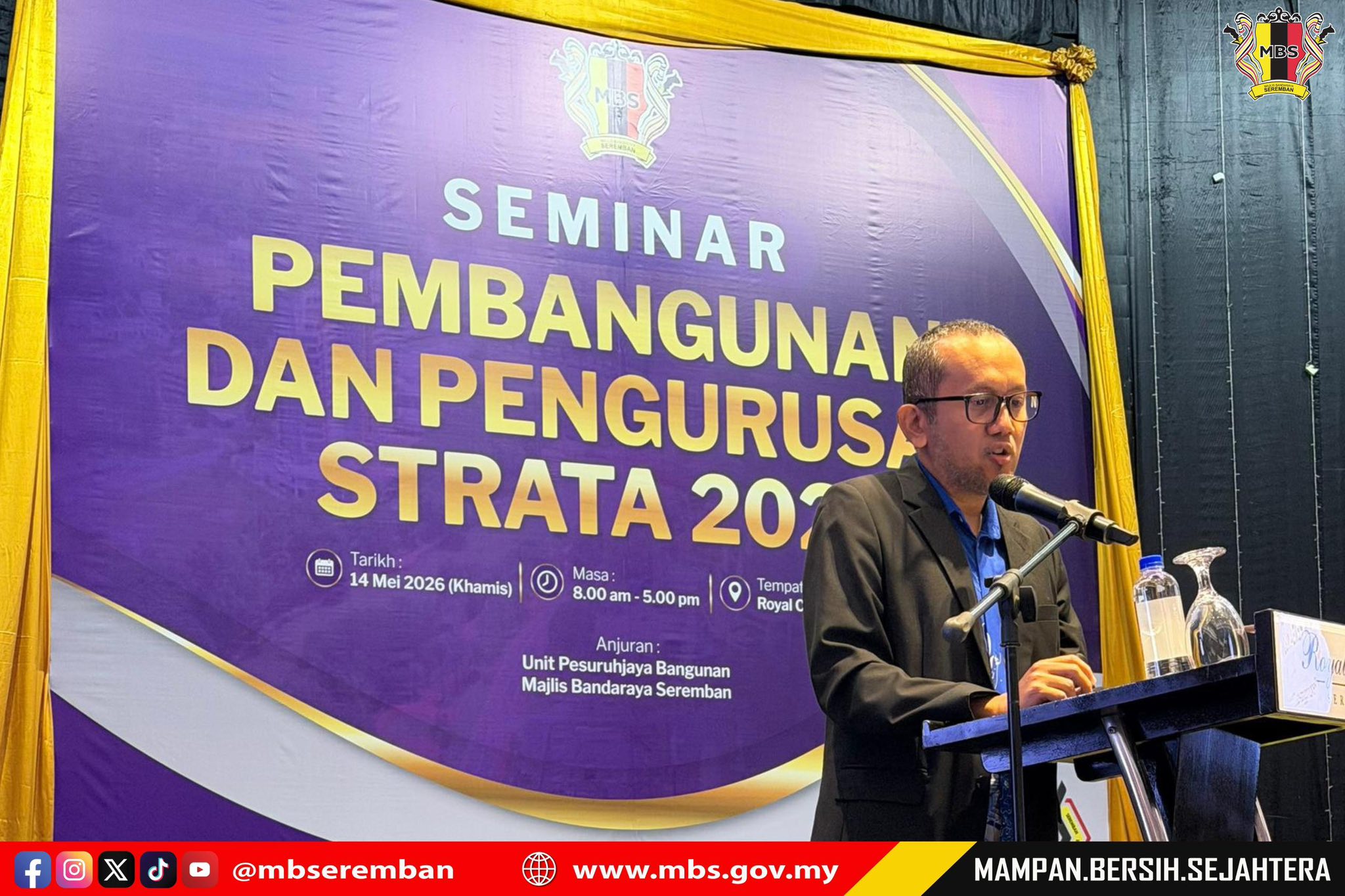 SEMINAR PEMBANGUNAN DAN PENGURUSAN STRATA MAJLIS BANDARAYA SEREMBAN TAHUN 2026