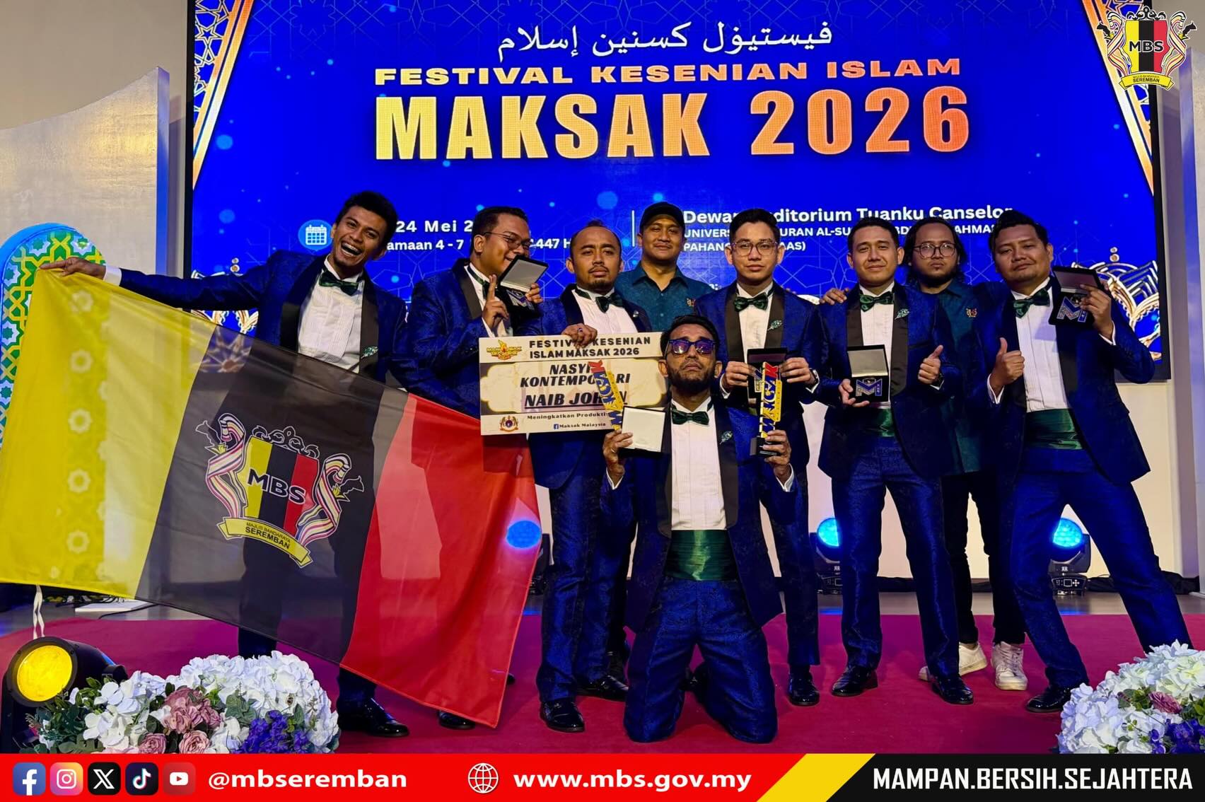KUMPULAN NASYID MBS HIJRAONE TETAP UNGGUL DI PENAMPILAN PERTAMA MAKSAK, BERJAYA RAIH NAIB JOHAN & ANUGERAH PERSEMBAHAN TERBAIK NASYID KONTEMPORARI FKIM 2026