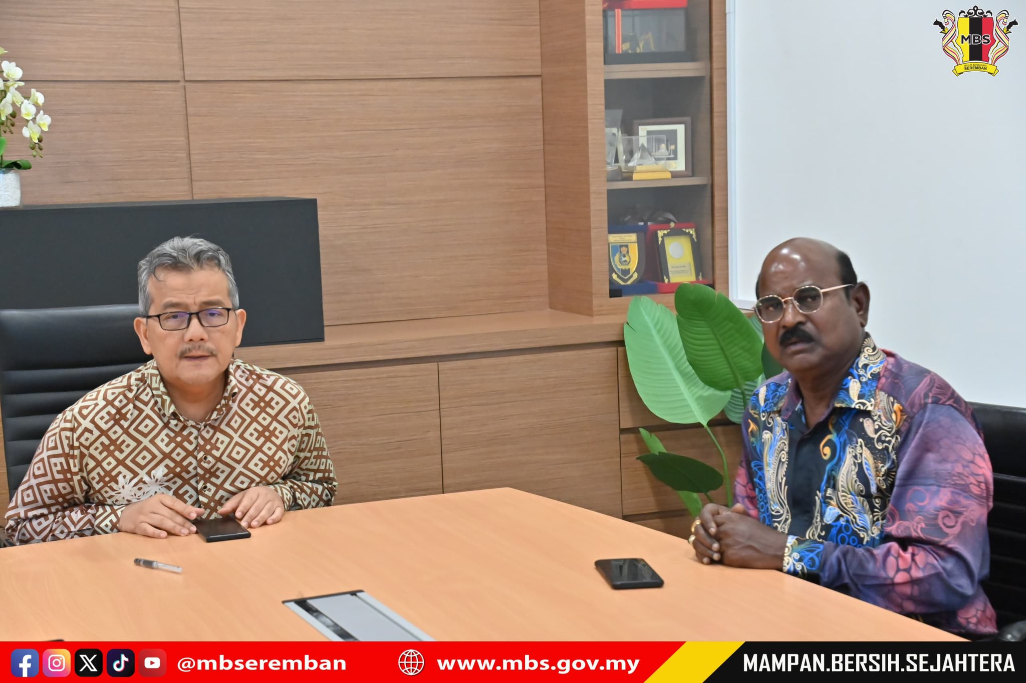 KUNJUNGAN HORMAT ADUN SEREMBAN JAYA KE ATAS DATUK BANDAR MBS