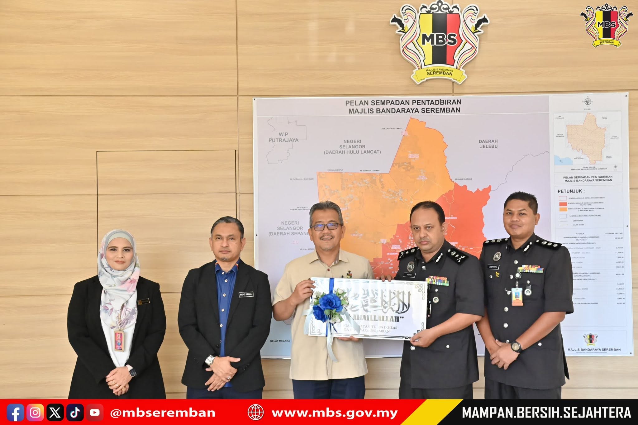 KUNJUNGAN HORMAT JABATAN PENJARA NEGERI SEMBILAN KE ATAS DATUK BANDAR MAJLIS BANDARAYA SEREMBAN