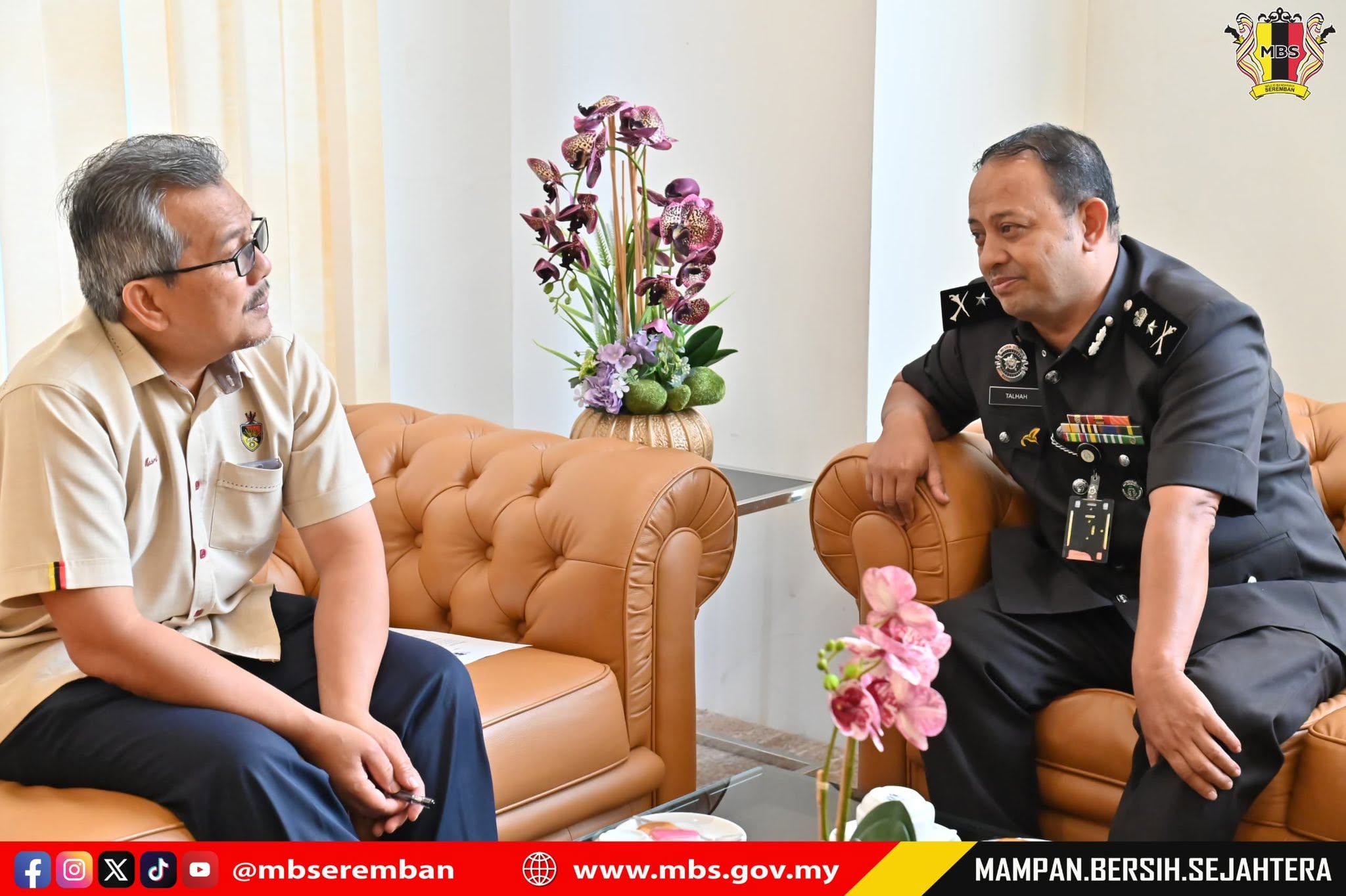 KUNJUNGAN HORMAT JABATAN PENJARA NEGERI SEMBILAN KE ATAS DATUK BANDAR MAJLIS BANDARAYA SEREMBAN