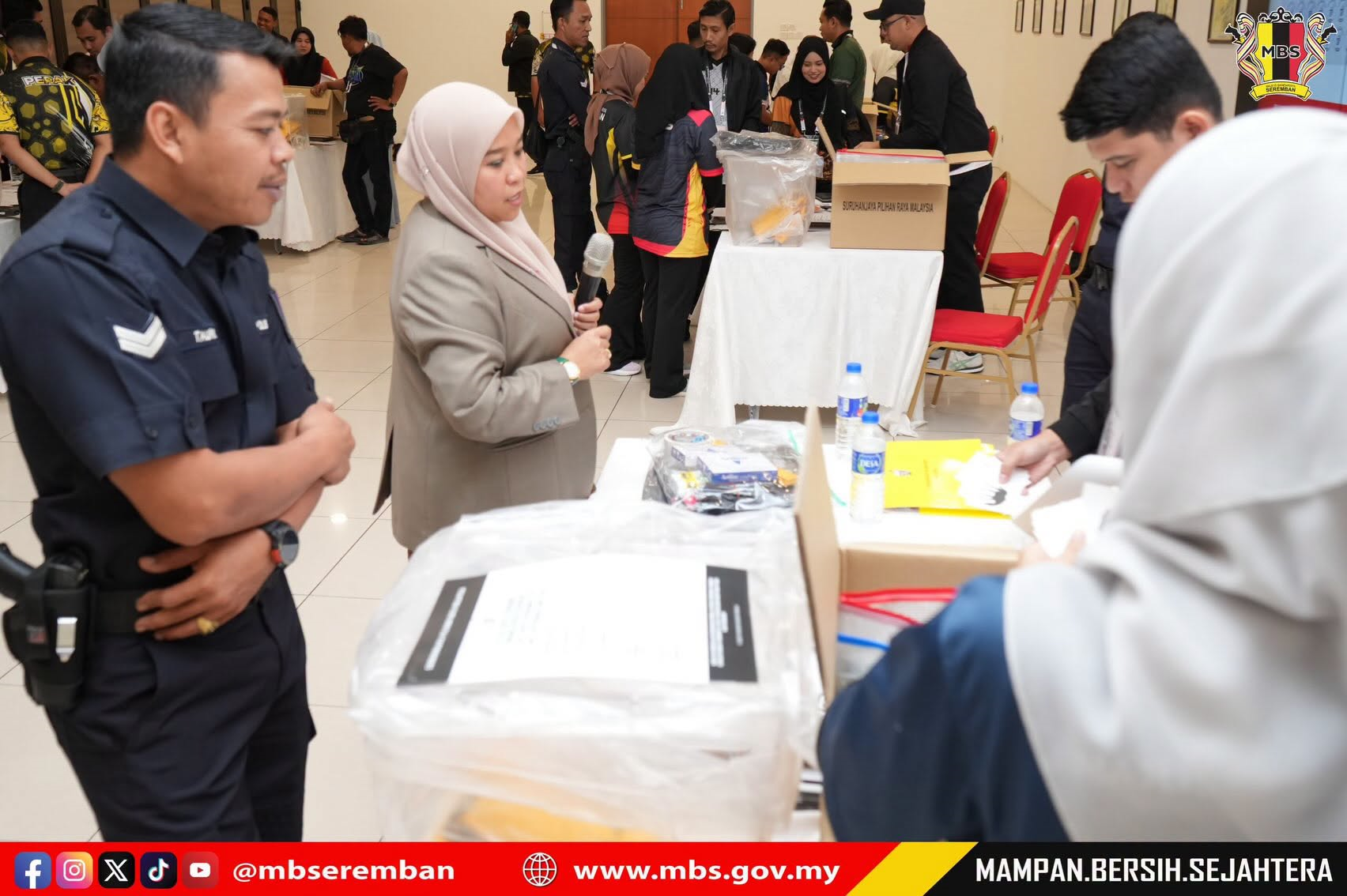 SESI SEMAKAN PETI UNDI BAGI UNDI AWAL PILIHAN RAYA DEWAN UNDANGAN NEGERI (DUN) NEGERI SEMBILAN KE-16 BAGI KAWASAN DI BAWAH P.128 PARLIMEN SEREMBAN