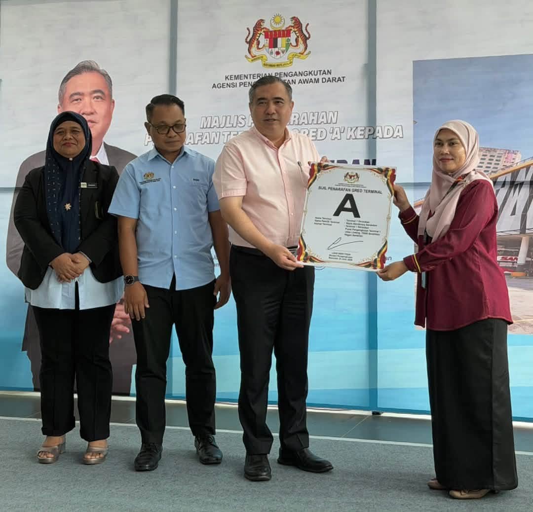 TERMINAL 1 SEREMBAN PEROLEH SIJIL PENARAFAN TERMINAL GRED A