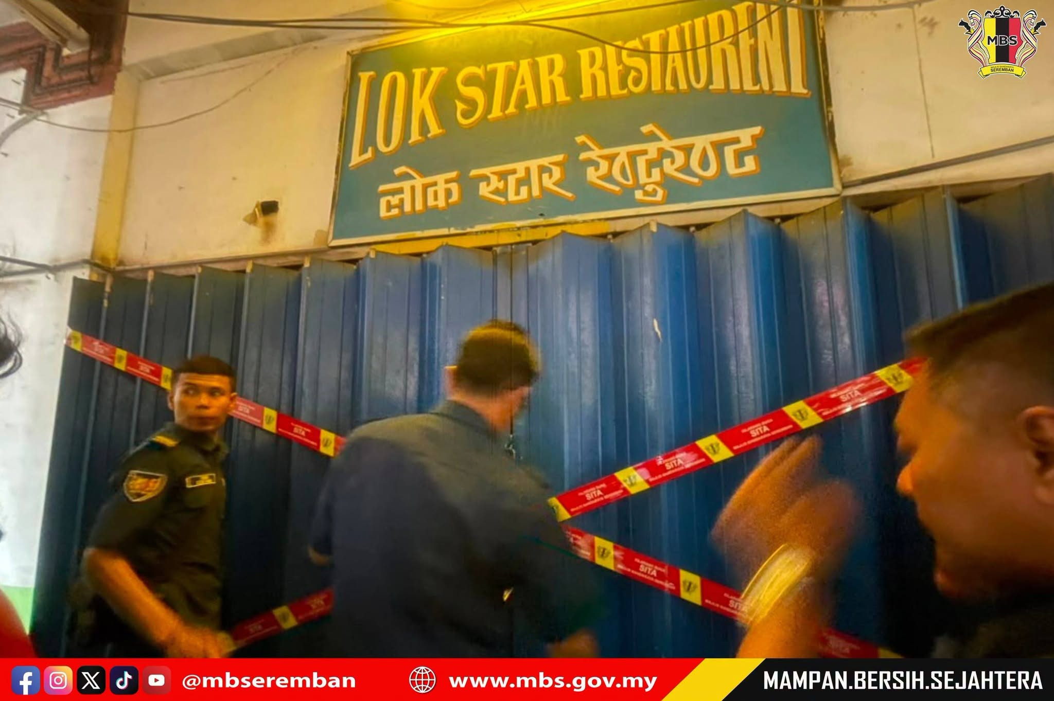 MBS SITA PREMIS MAKANAN DAN MINUMAN DIKENDALIKAN WARGA ASING