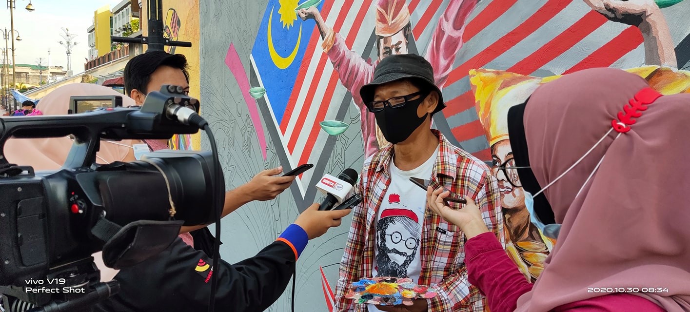 PROJEK MELUKIS DINDING SENI VISUAL DI JALAN YAM TUAN SEREMBAN.