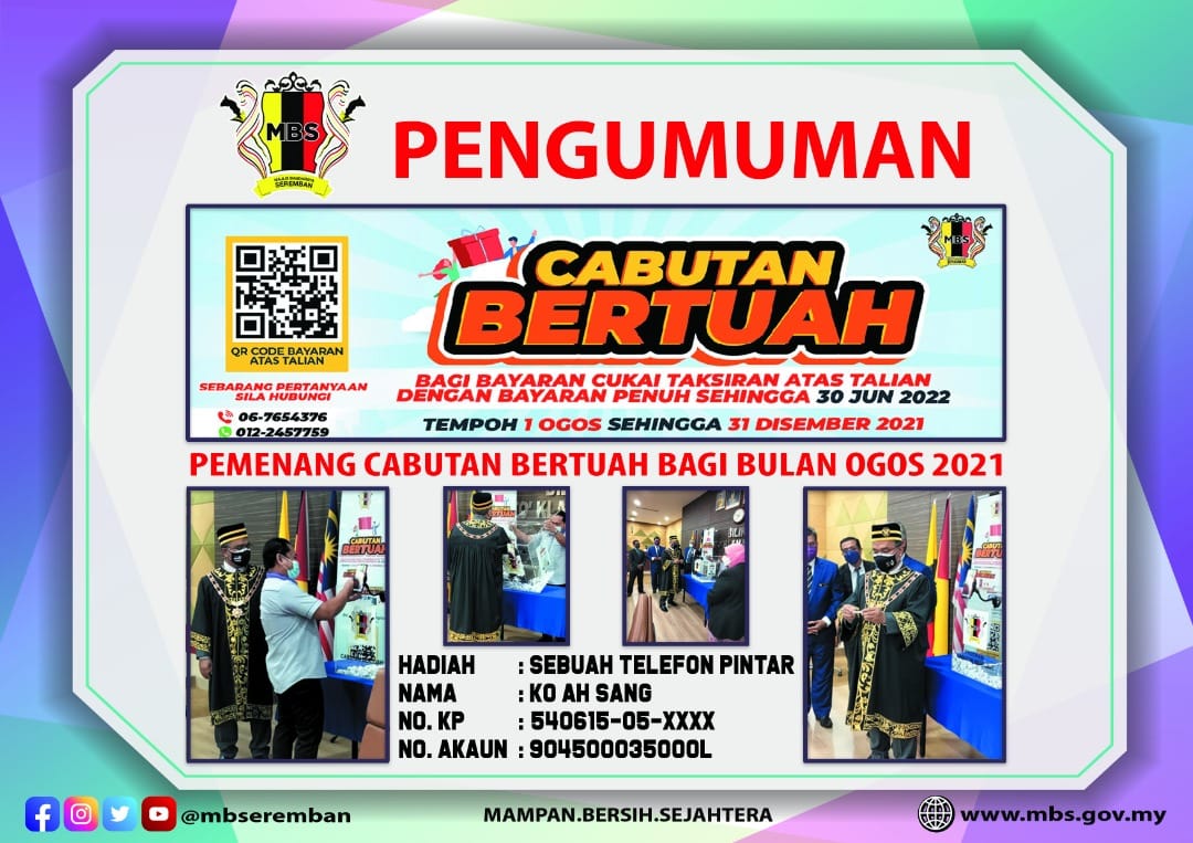 PENGUMUMAN CABUTAN BERTUAH