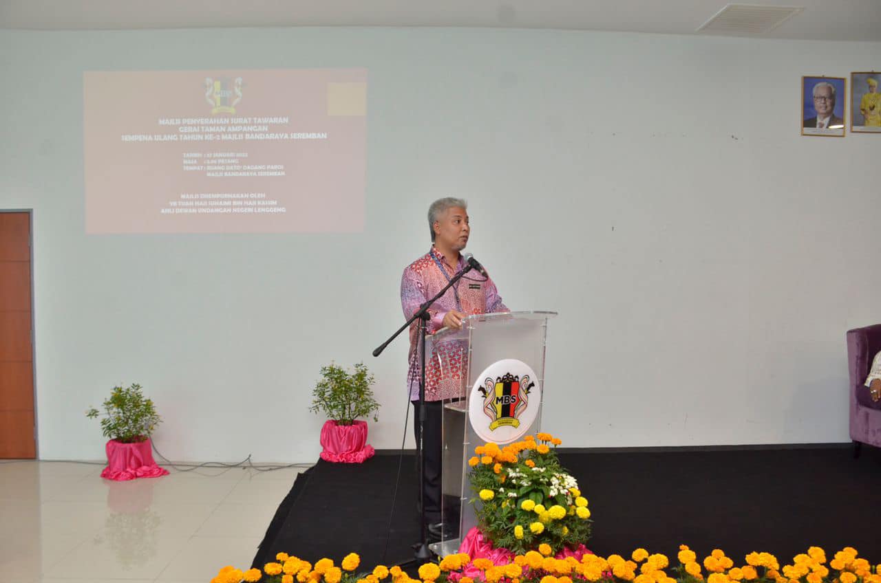 MAJLIS PENYERAHAN TAWARAN GERAI TAMAN AMPANGAN SEMPENA ULANG TAHUN KE-2 MAJLIS BANDARAYA SEREMBAN