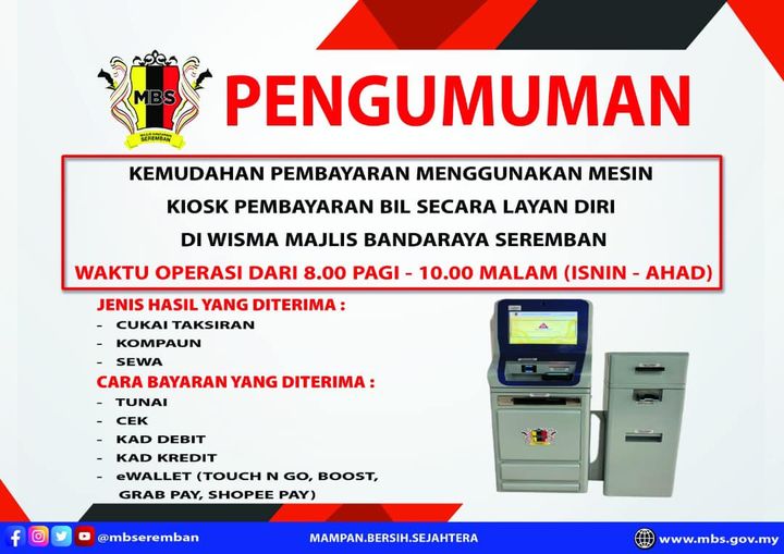 KEMUDAHAN PEMBAYARAN MENGGUNAKAN MESIN KIOSK PEMBAYARAN BIL SECARA LAYAN DIRI