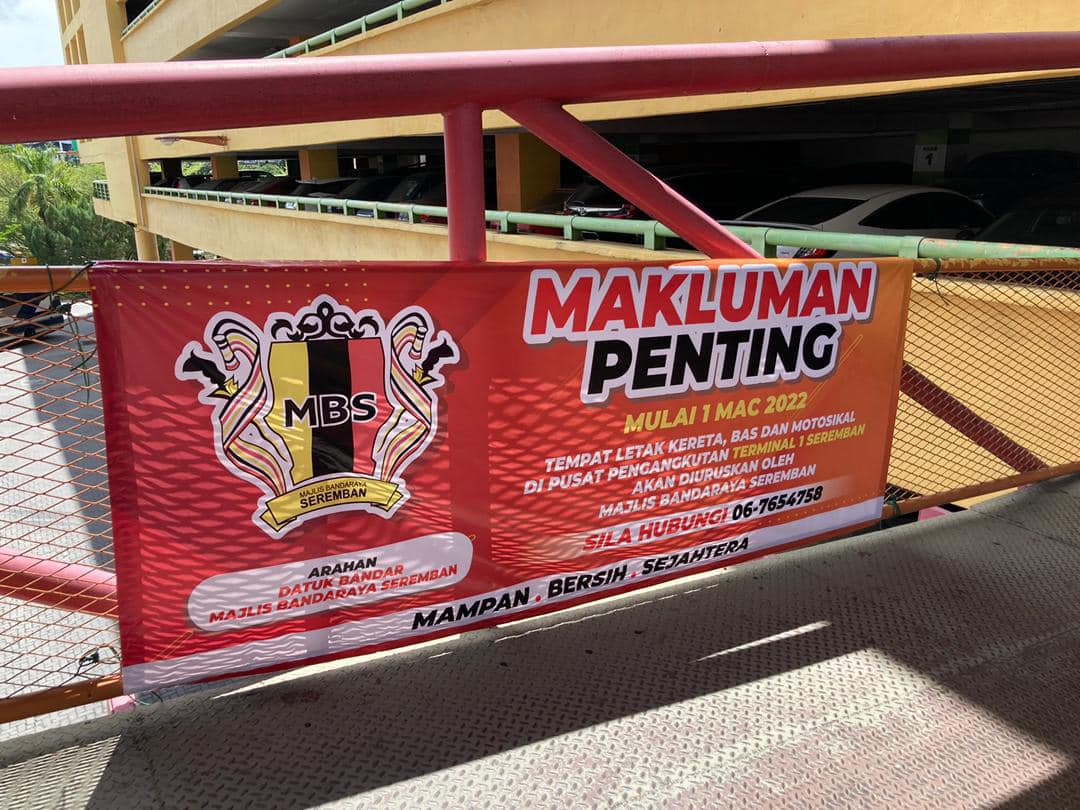 PENGURUSAN SEPENUHNYA PUSAT PENGANGKUTAN TERMINAL 1 SEREMBAN OLEH MAJLIS BANDARAYA SEREMBAN 