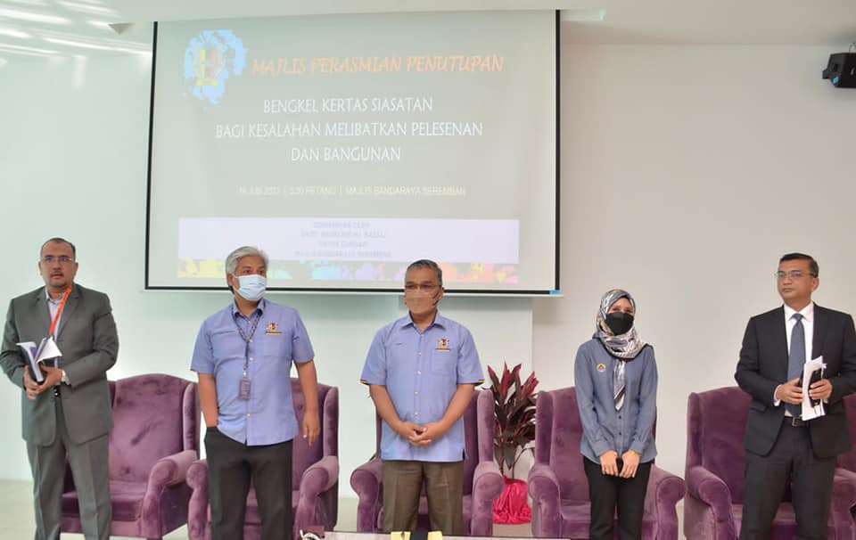 BENGKEL KERTAS SIASATAN BAGI KESALAHAN MELIBATKAN PELESENAN DAN BANGUNAN TAHUN 2022